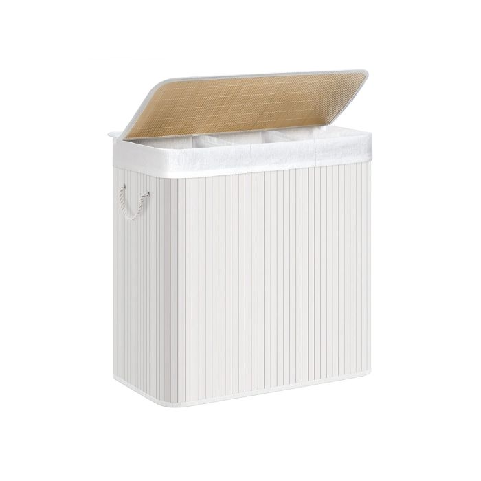 SONGMICS Košara za perilo White 3 x 50L bela, LCB091W01 SONGMICS SONGMICS Košara za perilo White 3 x 50L bela, LCB091W01