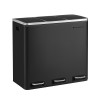 SONGMICS koš za ločevanje odpadkov 3x 18L črn, LTB54BK SONGMICS SONGMICS koš za ločevanje odpadkov 3x 18L črn, LTB54BK