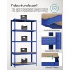 SONGMICS Regal 200 x 100 x 50 cm rjavo-moder,GLR050Q01 SONGMICS SONGMICS Regal 200 x 100 x 50 cm rjavo-moder,GLR050Q01