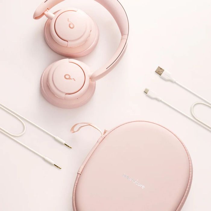 Anker Soundcore Life Q30 naglavne slušalke z NC, roza ANKER Anker Soundcore Life Q30 naglavne slušalke z NC, roza