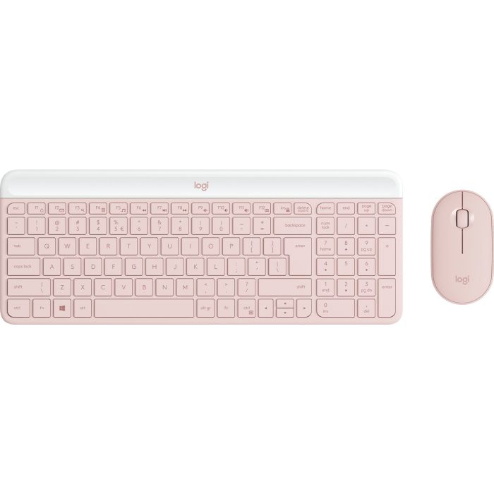 Logitech Slim Wireless Combo MK470, SLO gravura, roza LOGITECH Logitech Slim Wireless Combo MK470, SLO gravura, roza