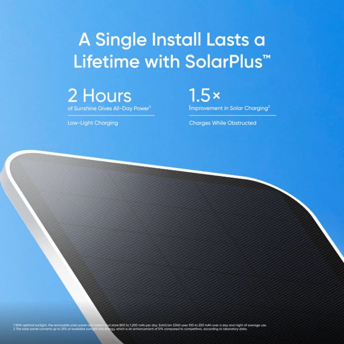Anker Eufy Security SoloCam S340 zunanja brezžična kamera s solarnim panelom ANKER Anker Eufy Security SoloCam S340 zunanja brezžična kamera s solarnim panelom