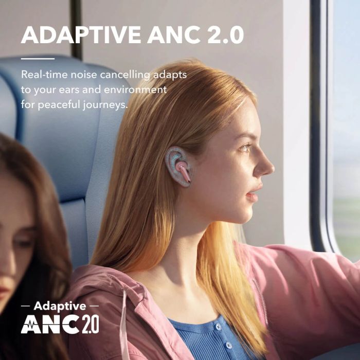 Anker Soundcore Liberty 4 NC brezžične slušalke, roza ANKER Anker Soundcore Liberty 4 NC brezžične slušalke, roza