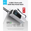 Anker Powerbank 25000 mAh z vgrajenim kablom USB-C, 165W, srebrn ANKER Anker Powerbank 25000 mAh z vgrajenim kablom USB-C, 165W, srebrn