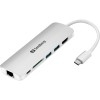 Sandberg USB-C Dock HDMI + LAN + SD + USB, 61W SANDBERG Sandberg USB-C Dock HDMI + LAN + SD + USB, 61W