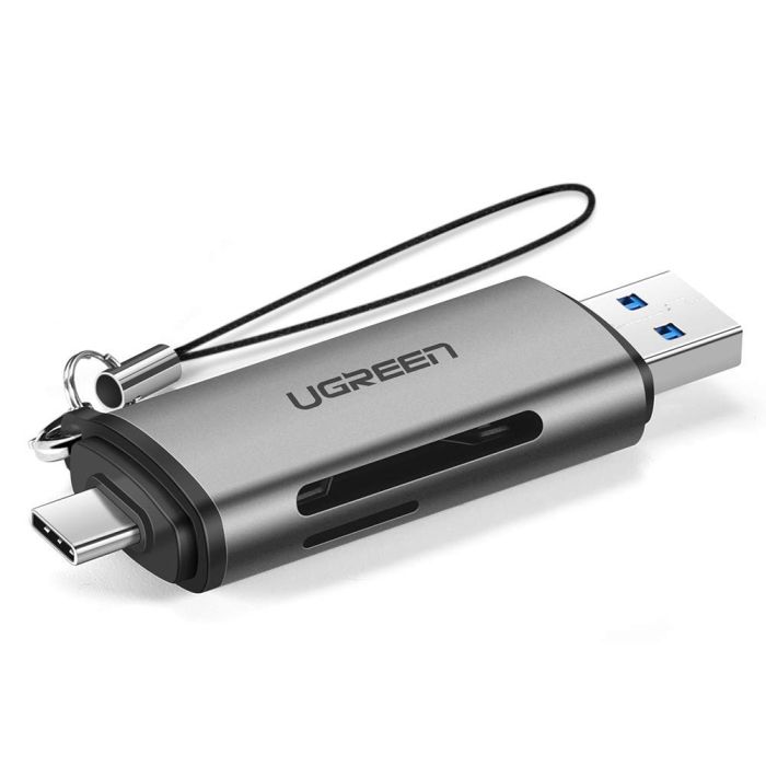 Ugreen 2v1 USB 3.0/USB-C čitalec kartic - box UGREEN Ugreen 2v1 USB 3.0/USB-C čitalec kartic - box