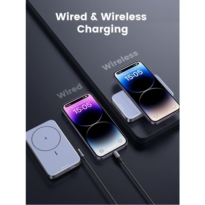 Ugreen magnetna baterija z zložljivim stojalom 10.000mAh PD 20w