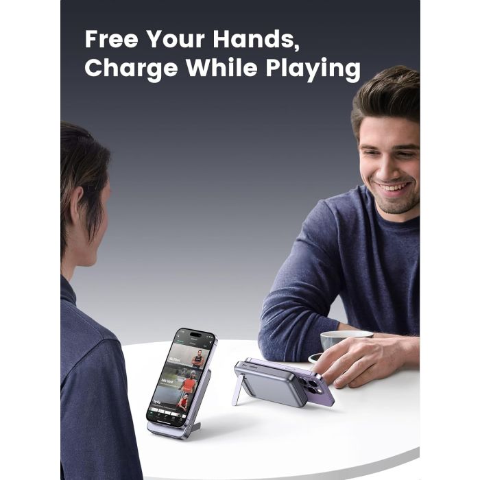 Ugreen magnetna baterija z zložljivim stojalom 10.000mAh PD 20w