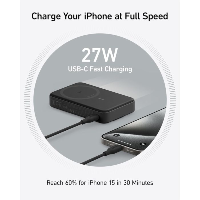 Anker MagGo 633 10K powerbank, črn ANKER Anker MagGo 633 10K powerbank, črn
