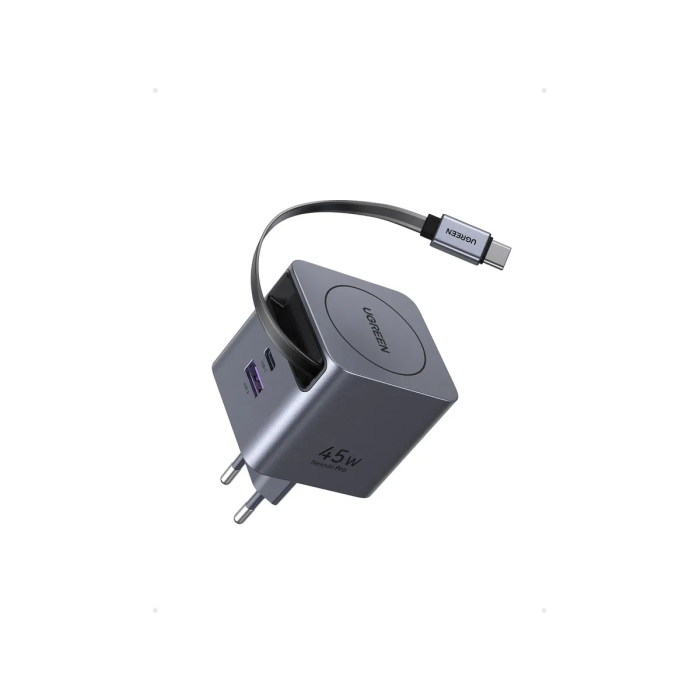 Ugreen Retractable 45W GaN USB-C polnilec UGREEN Ugreen Retractable 45W GaN USB-C polnilec