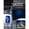 Ugreen 75W 3-portni avtomobilski polnilec UGREEN Ugreen 75W 3-portni avtomobilski polnilec
