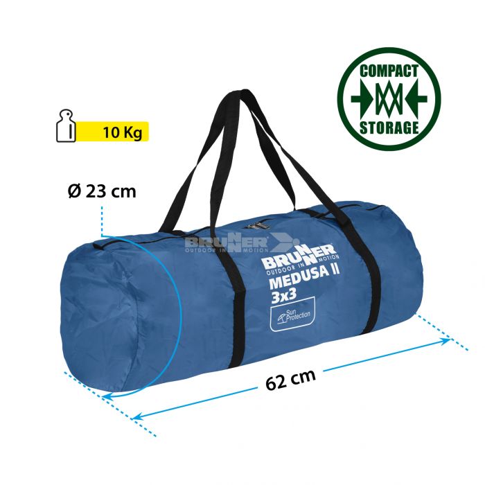 BRUNNER paviljon Medusa II 0102034N.C30 300x300 cm moder BRUNNER BRUNNER paviljon Medusa II 0102034N.C30 300x300 cm moder