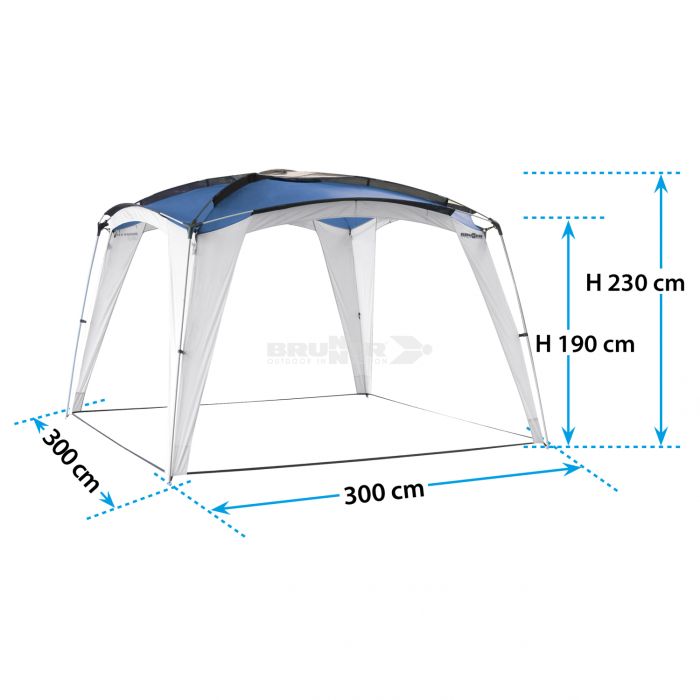 BRUNNER paviljon Medusa II 0102034N.C30 300x300 cm moder BRUNNER BRUNNER paviljon Medusa II 0102034N.C30 300x300 cm moder