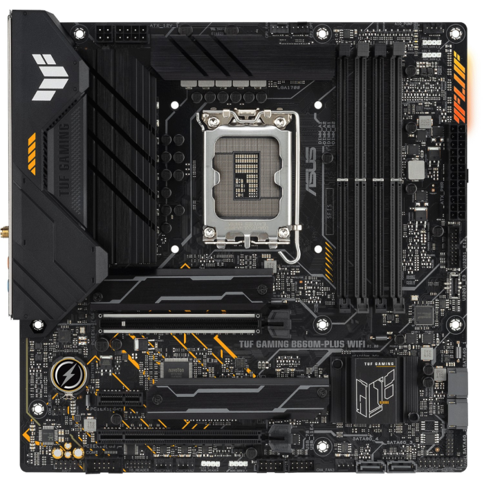 ASUS TUF GAMING B660M-PLUS WIFI, DDR5, SATA3, USB3.2Gen2x2, DP, WiFi, LGA1700 mATX ASUS ASUS TUF GAMING B660M-PLUS WIFI, DDR5, SATA3, USB3.2Gen2x2, DP, WiFi, LGA1700 mATX