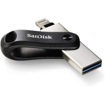 SanDisk iXpand Flash Drive Go 128GB - USB3.0 + Lightning - for iPhone and iPad