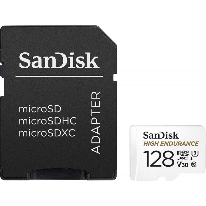 SanDisk High Endurance video microSDHC 128GB + SD Adapter Full HD / 4K video, do 100/40 MB/s C10, U3 SANDISK SanDisk High Endurance video microSDHC 128GB + SD Adapter Full HD / 4K video, do 100/40 MB/s C10, U3