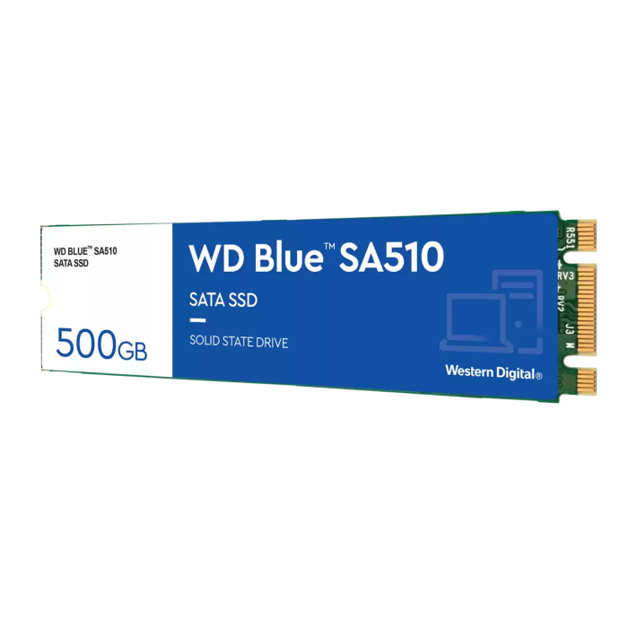 WD 500GB Blue SA510 M.2 2280 SATA 6Gb/s SSD disk WD WD 500GB Blue SA510 M.2 2280 SATA 6Gb/s SSD disk