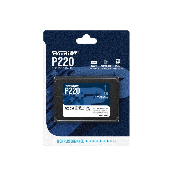 Patriot P220 1TB SSD SATA 3 2.5 PATRIOT Patriot P220 1TB SSD SATA 3 2.5