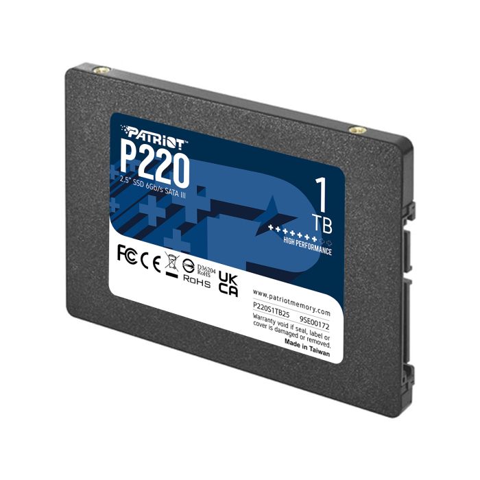 Patriot P220 1TB SSD SATA 3 2.5 PATRIOT Patriot P220 1TB SSD SATA 3 2.5