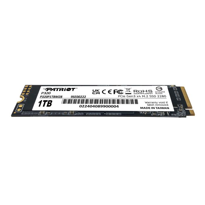 Patriot P320 1TB M.2 NVMe SSD PCIe Gen 3 x4 PATRIOT Patriot P320 1TB M.2 NVMe SSD PCIe Gen 3 x4