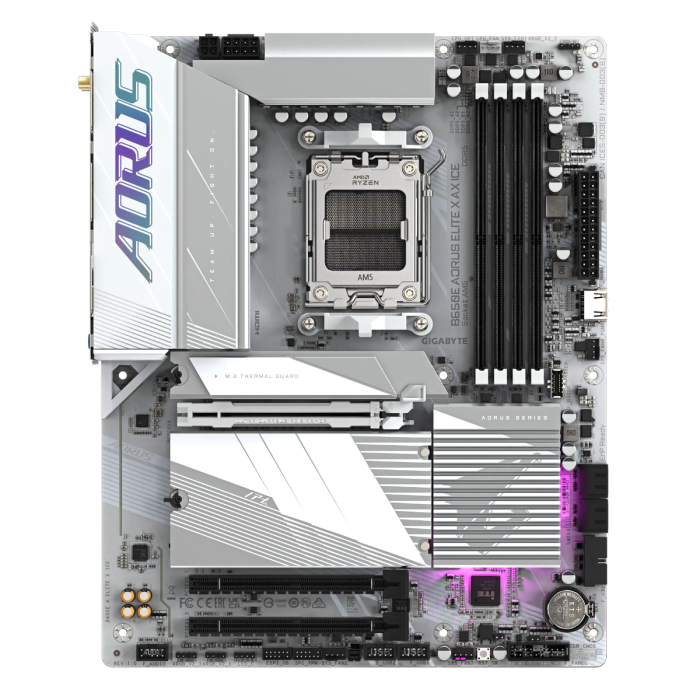 GIGABYTE B650E A ELITE X ICE, DDR5, SATA3, USB3.2Gen2x2, DP, 2.5GbE, WiFi 6E, AM5 ATX GIGABYTE GIGABYTE B650E A ELITE X ICE, DDR5, SATA3, USB3.2Gen2x2, DP, 2.5GbE, WiFi 6E, AM5 ATX