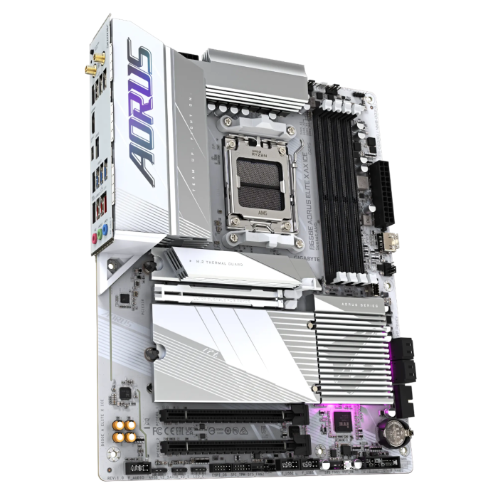 GIGABYTE B650E A ELITE X ICE, DDR5, SATA3, USB3.2Gen2x2, DP, 2.5GbE, WiFi 6E, AM5 ATX GIGABYTE GIGABYTE B650E A ELITE X ICE, DDR5, SATA3, USB3.2Gen2x2, DP, 2.5GbE, WiFi 6E, AM5 ATX