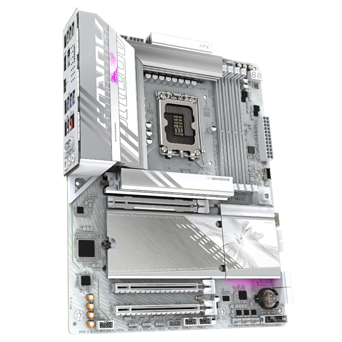 GIGABYTE B860 AORUS ELITE WF7 ICE, DDR5, SATA3, USB4, DP, Wi-Fi 7, LGA1851 ATX GIGABYTE GIGABYTE B860 AORUS ELITE WF7 ICE, DDR5, SATA3, USB4, DP, Wi-Fi 7, LGA1851 ATX