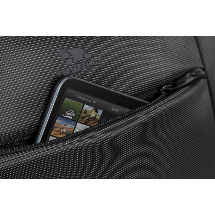 RivaCase ogljeno črna spremenljiva torba/nahrbtnik za prenosni računalnik 16 8290