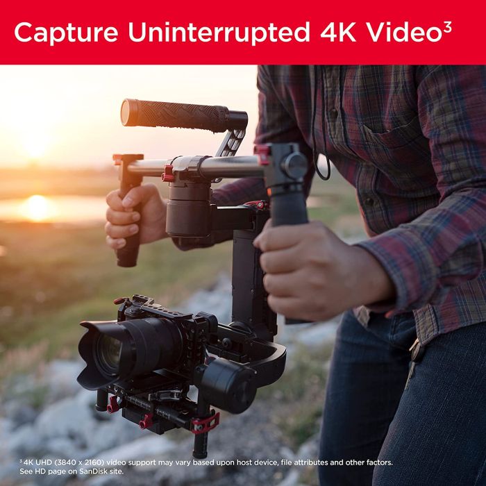 SanDisk Extreme 256GB SDXC Memory Card + 1 year RescuePRO Deluxe up to 180MB/s & 130MB/s Read/Write SANDISK SanDisk Extreme 256GB SDXC Memory Card + 1 year RescuePRO Deluxe up to 180MB/s & 130MB/s Read/Write