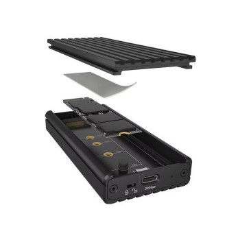 IcyBox IB-1917M-C32a ohišje za 1x M.2 NVMe SSD z USB-C 3.2 Gen 2x2 do 20 Gbit/s