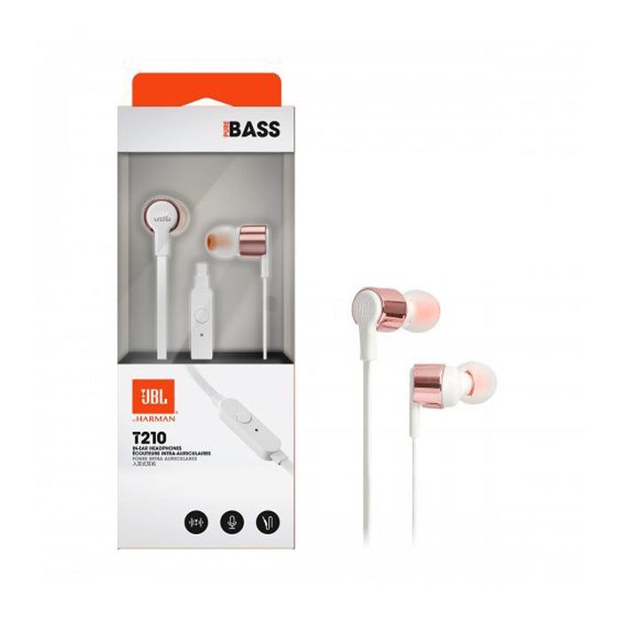 JBL Tune 210 In-ear slušalke z mikrofonom, rose-gold JBL JBL Tune 210 In-ear slušalke z mikrofonom, rose-gold