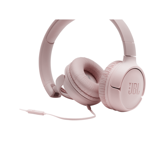 JBL Tune 500 naglavne slušalke z mikrofonom, roza