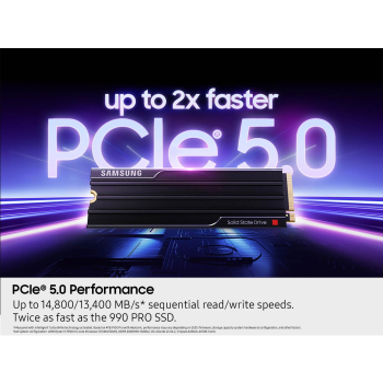 Samsung 2TB 9100 PRO PCIe 5.0 NVMe M.2 SSD s hladilnikom Samsung 2TB 9100 PRO PCIe 5.0 NVMe M.2 SSD s hladilnikom