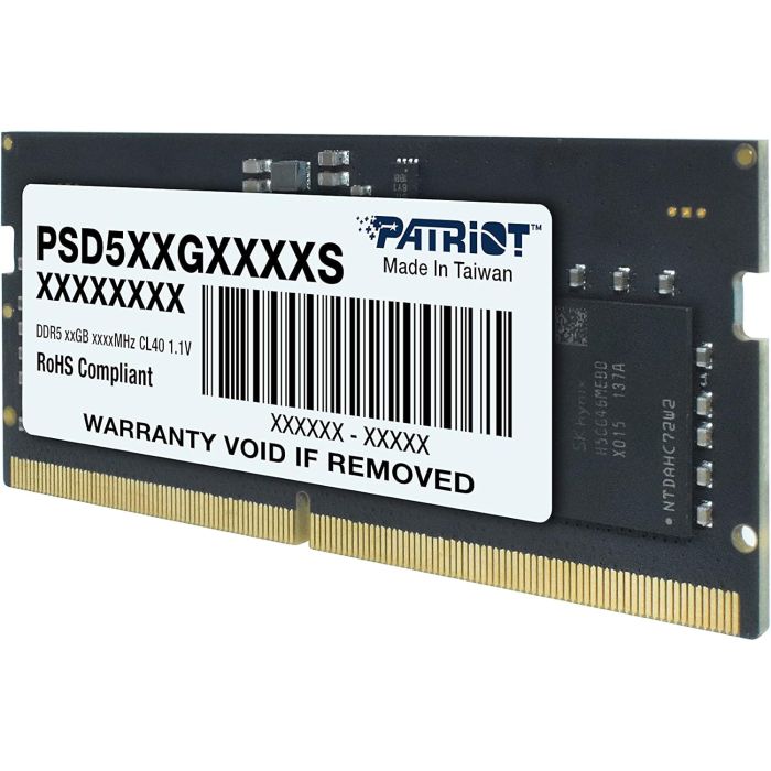 Patriot Signature Line 16GB DDR5-5600 SODIMM CL46, 1.1V PATRIOT Patriot Signature Line 16GB DDR5-5600 SODIMM CL46, 1.1V