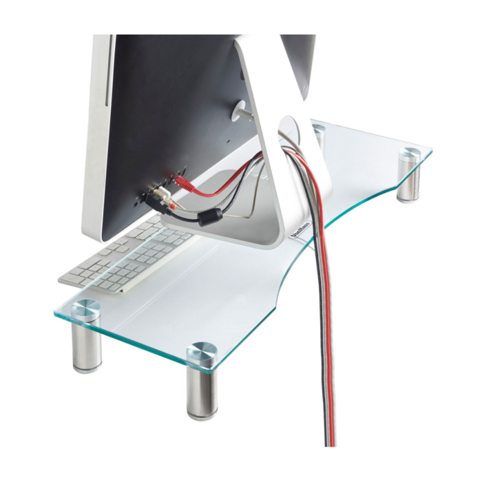 Vonhaus steklen podstavek za monitor L prozoren VONHAUS Vonhaus steklen podstavek za monitor L prozoren