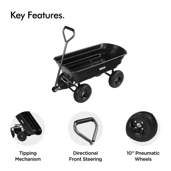 VonHaus 75L vrtni voziček VONHAUS VonHaus 75L vrtni voziček