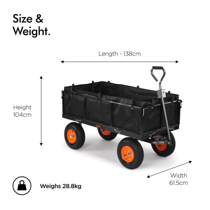 VonHaus vrtni voziček, mrežasti VONHAUS VonHaus vrtni voziček, mrežasti