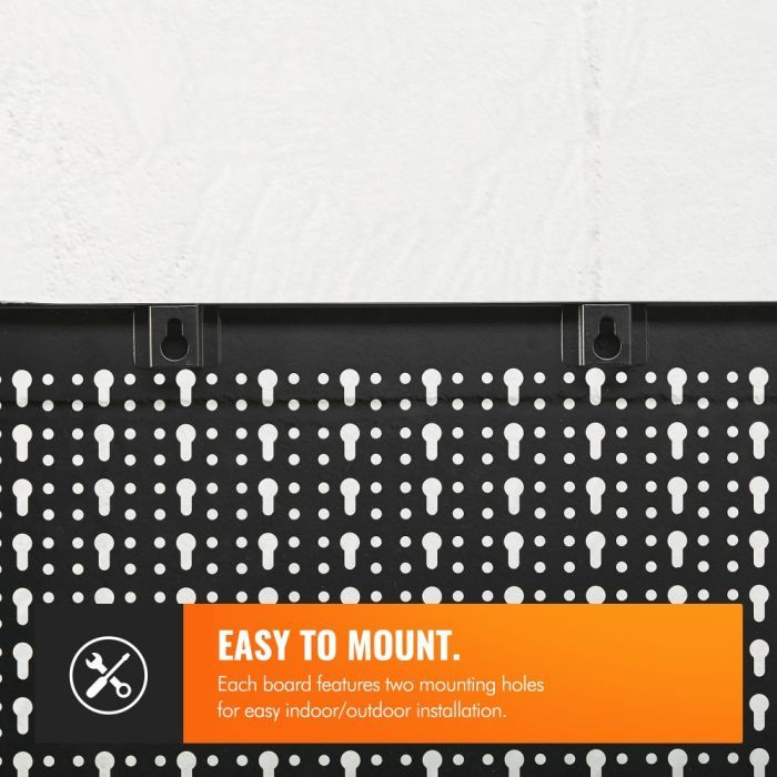 VonHaus kovinska tabla za orodje z nosilci VONHAUS VonHaus kovinska tabla za orodje z nosilci