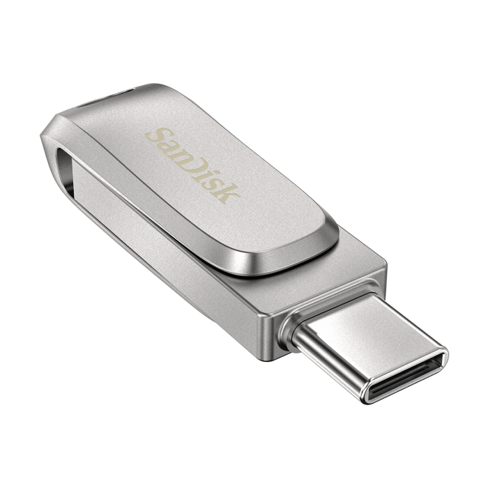 SanDisk Ultra Dual Drive Luxe USB Type-C 64GB 400MB/s USB 3.1 Gen 1, srebrn