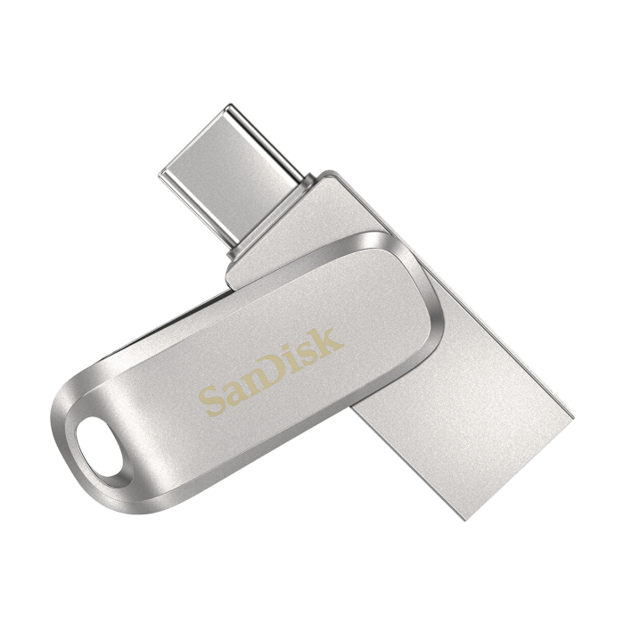 SanDisk Ultra Dual Drive Luxe USB Type-C 64GB 400MB/s USB 3.1 Gen 1, srebrn