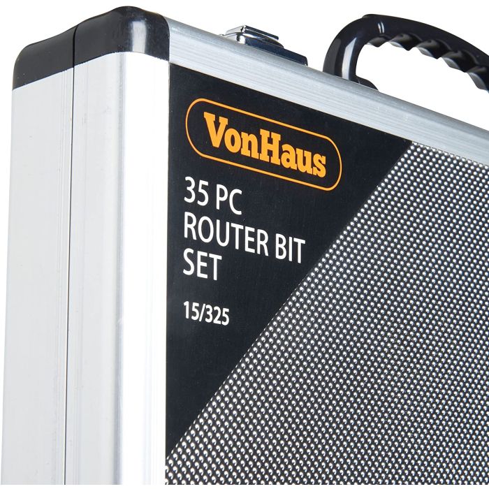 VonHaus 35-delni set nastavkov za rezkarja 6mm VONHAUS VonHaus 35-delni set nastavkov za rezkarja 6mm