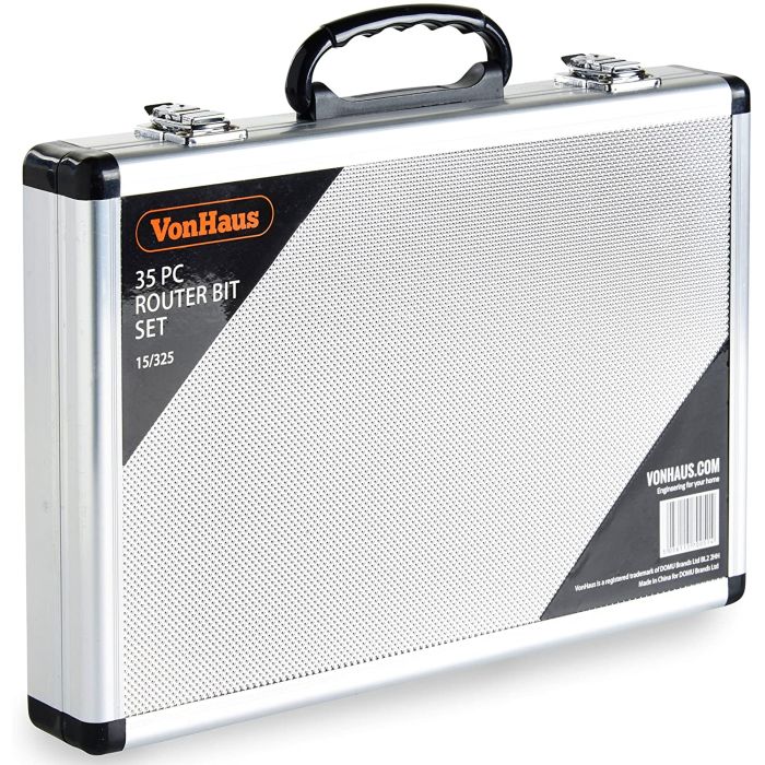 VonHaus 35-delni set nastavkov za rezkarja 6mm VONHAUS VonHaus 35-delni set nastavkov za rezkarja 6mm