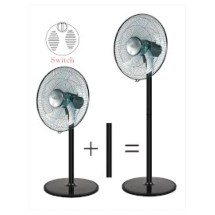 Be Cool Stojalo in namizni ventilator 40cm črn BECOOL Be Cool Stojalo in namizni ventilator 40cm črn