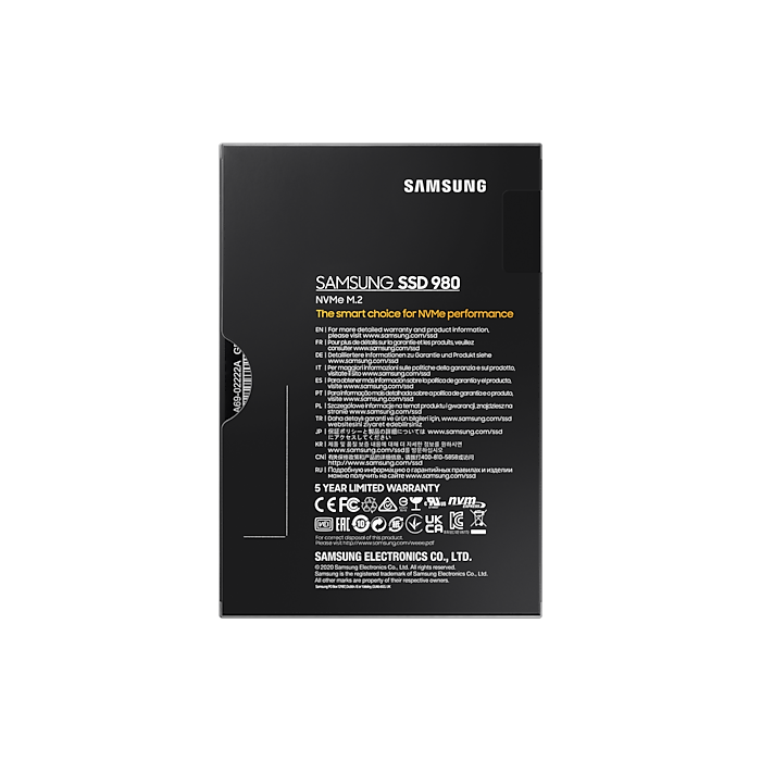 Samsung 500GB 980 SSD NVMe M.2 disk SAMSUNG Samsung 500GB 980 SSD NVMe M.2 disk