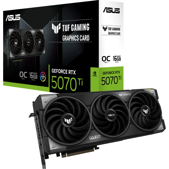 Grafična kartica ASUS TUF Gaming GeForce RTX 5070 Ti, 16GB GDDR7, PCI-E 5.0 TUF-RTX5070TI-O16G-GAMING ASUS Grafična kartica ASUS TUF Gaming GeForce RTX 5070 Ti, 16GB GDDR7, PCI-E 5.0 TUF-RTX5070TI-O16G-GAMING