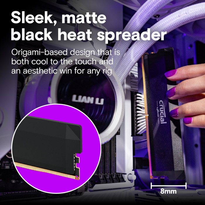 Crucial Pro 32GB Kit (2x16GB) DDR5-6000 UDIMM CL48, 1.1V CRUCIAL Crucial Pro 32GB Kit (2x16GB) DDR5-6000 UDIMM CL48, 1.1V