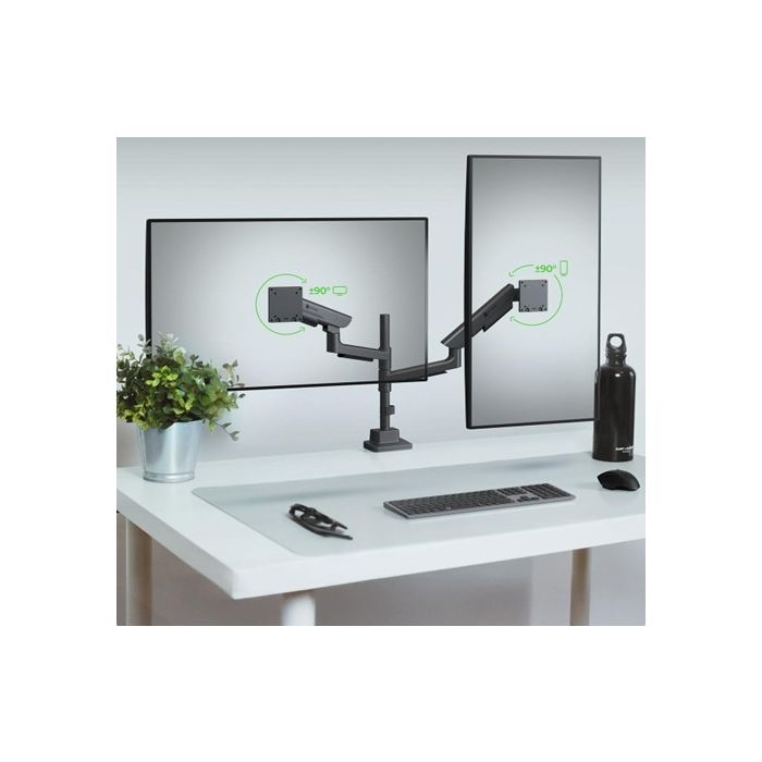 IcyBox IB-MS702-T dvojni namizni nosilec za monitorja do 57 ICYBOX IcyBox IB-MS702-T dvojni namizni nosilec za monitorja do 57