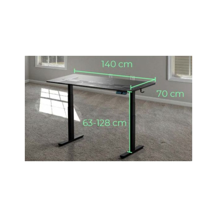 Icybox IB-EW122B-TT ergonomska električna dvižna miza