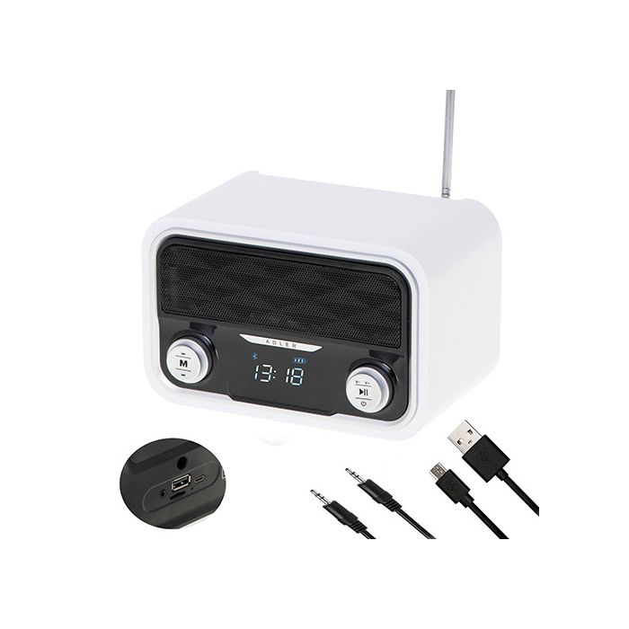 Adler radio in predvajalnik Bluetooth/AUX/FM/SD/USB AD1185