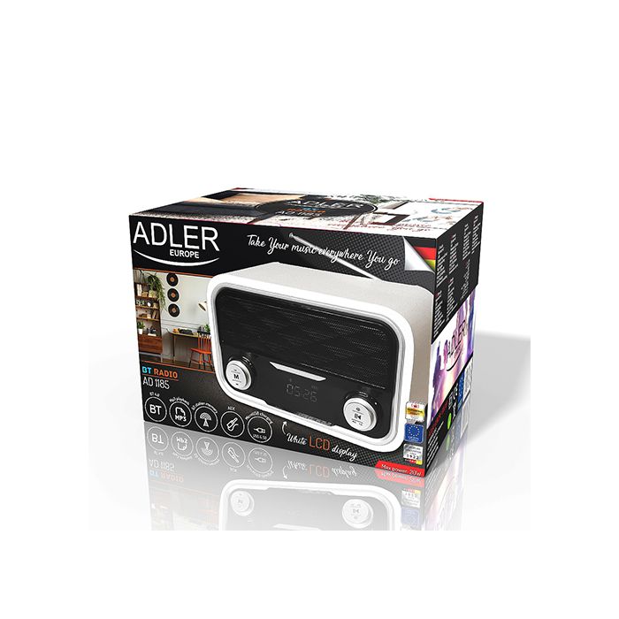 Adler radio in predvajalnik Bluetooth/AUX/FM/SD/USB AD1185